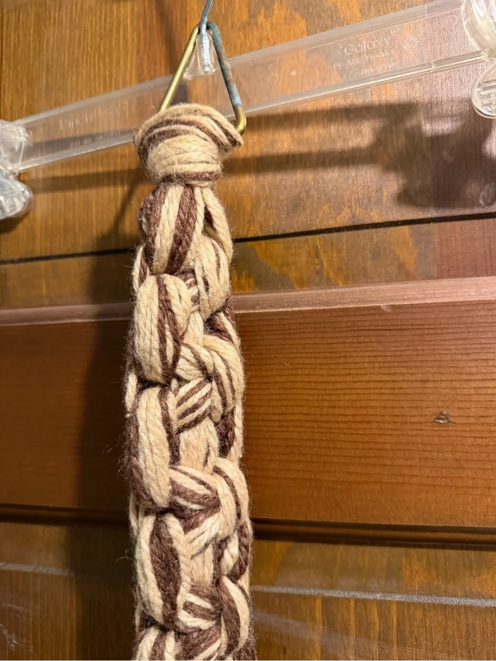 Handmade Macramé Wall Tassel in Beige